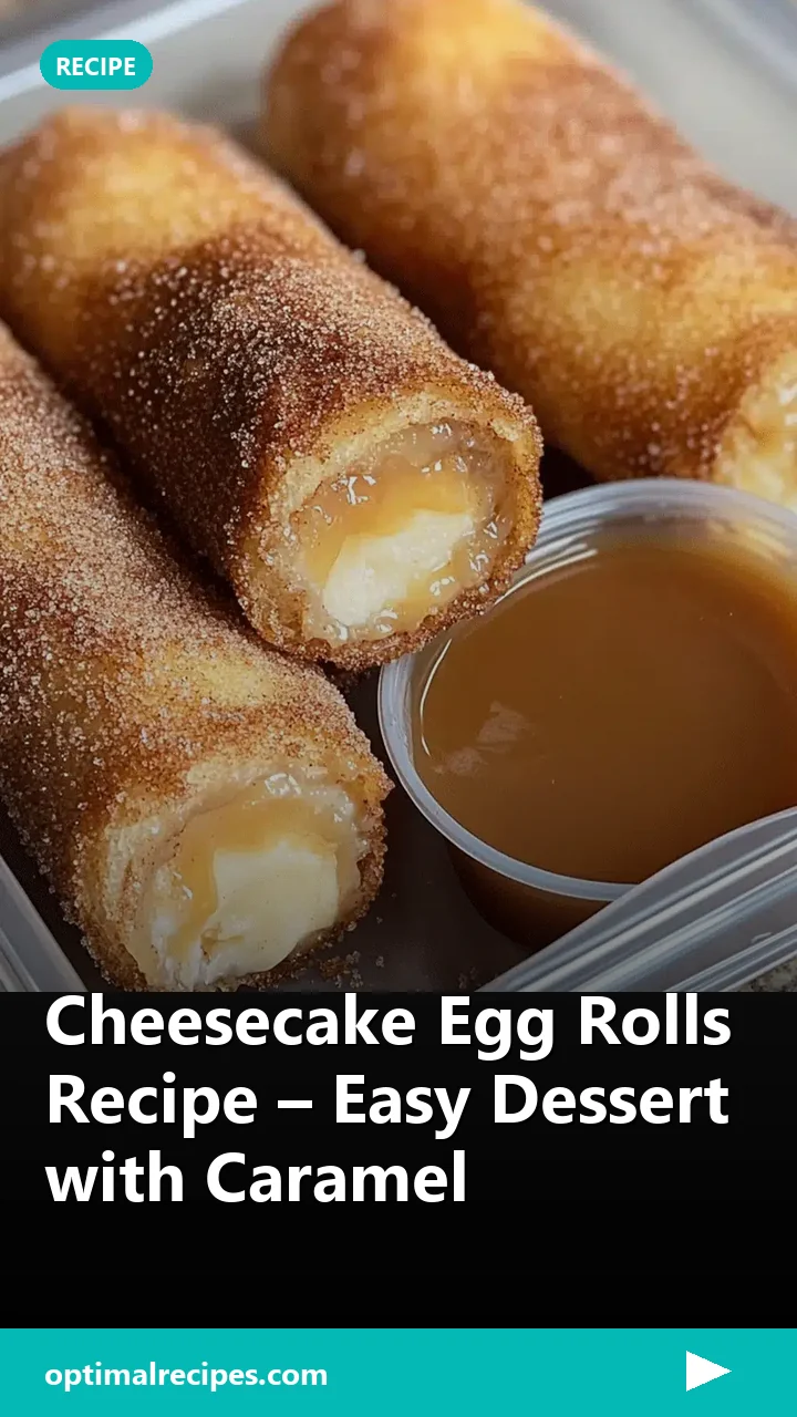 Cheesecake Egg Rolls Recipe – Easy Dessert with Caramel
