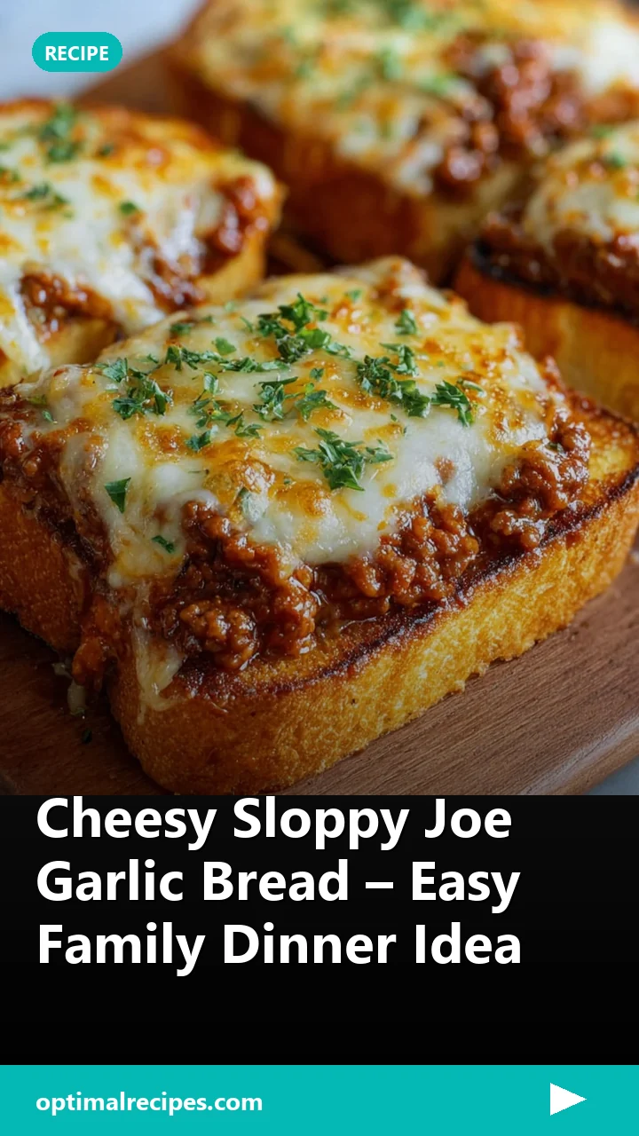 Cheesy Sloppy Joe Garlic Bread – Easy Family Dinner Idea