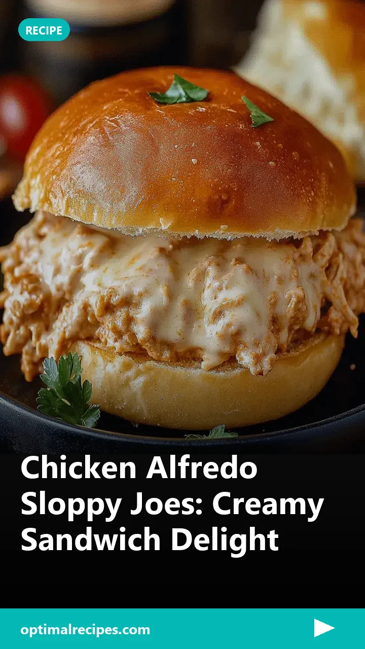 Chicken Alfredo Sloppy Joes: Creamy Sandwich Delight