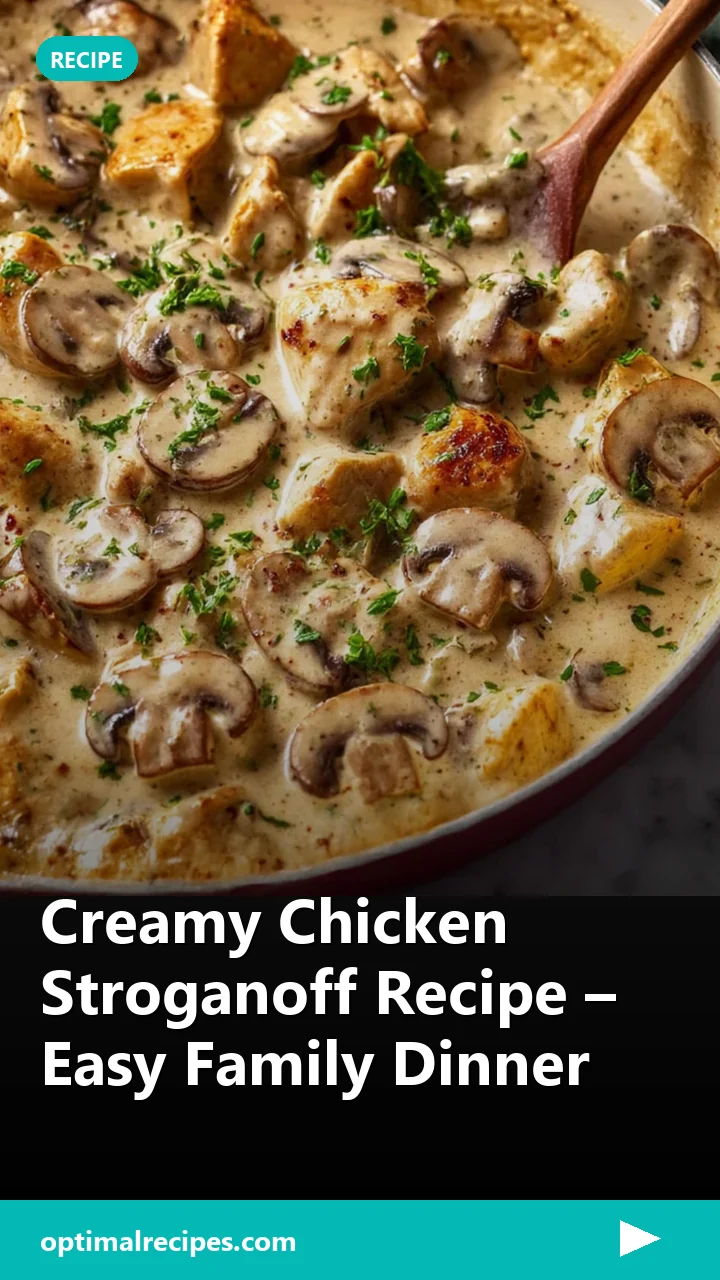 Creamy Chicken Stroganoff Recipe – Easy Family Dinner