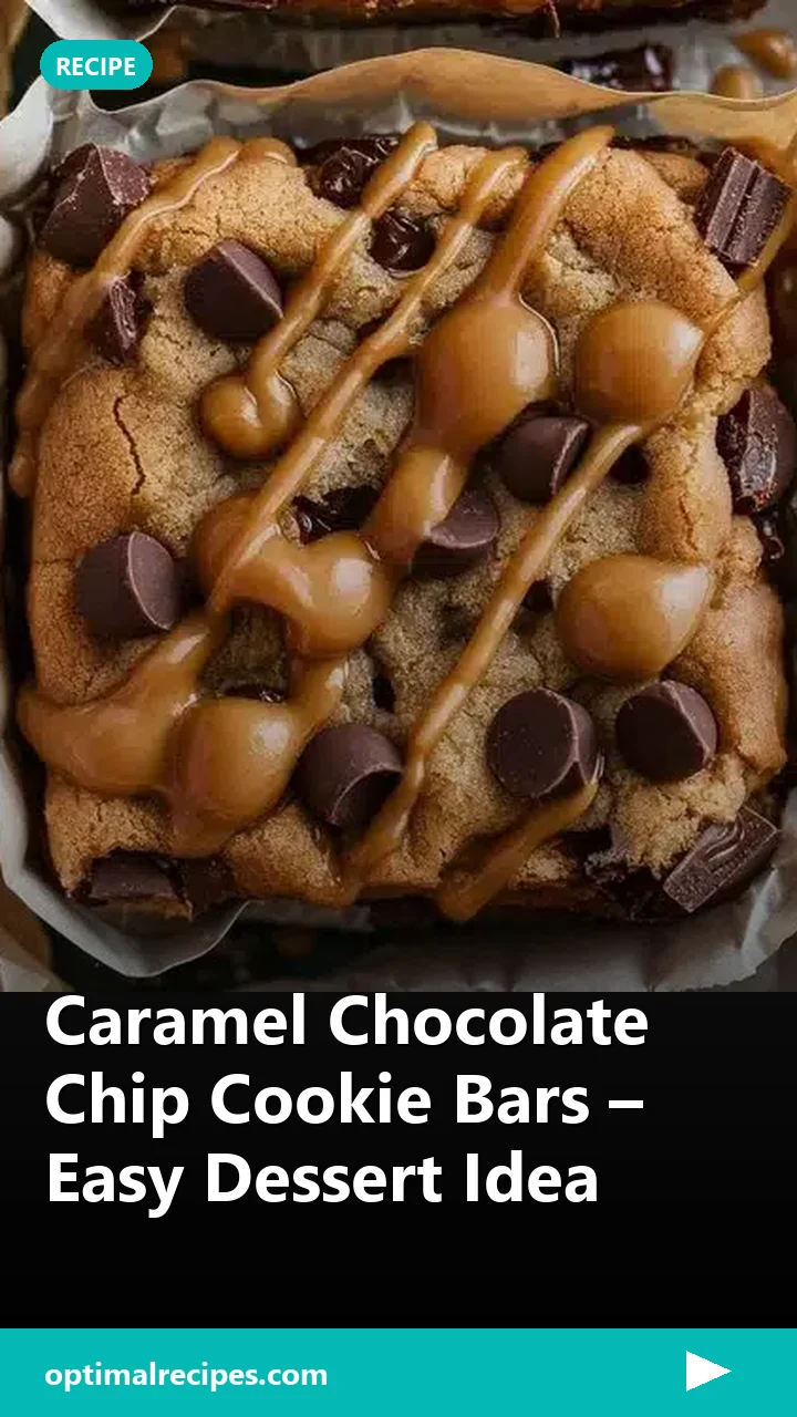 Caramel Chocolate Chip Cookie Bars – Easy Dessert Idea