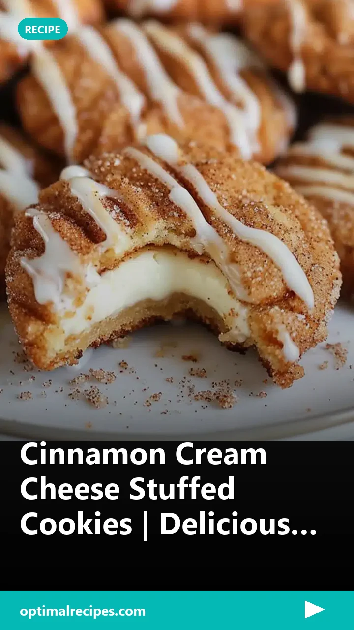 Cinnamon Cream Cheese Stuffed Cookies | Delicious Recipe