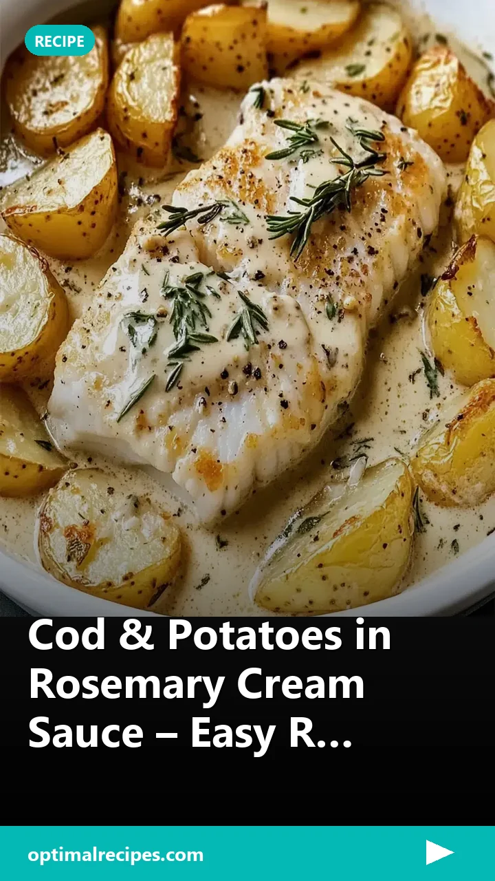 Cod & Potatoes in Rosemary Cream Sauce – Easy R…