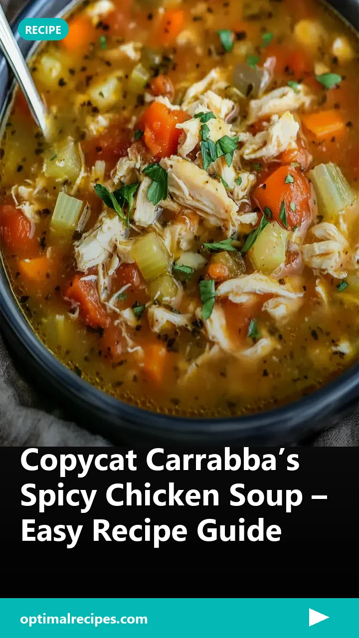 Copycat Carrabba’s Spicy Chicken Soup – Easy Recipe Guide