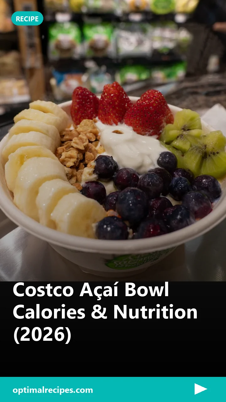 Costco Açaí Bowl Calories & Nutrition (2026)
