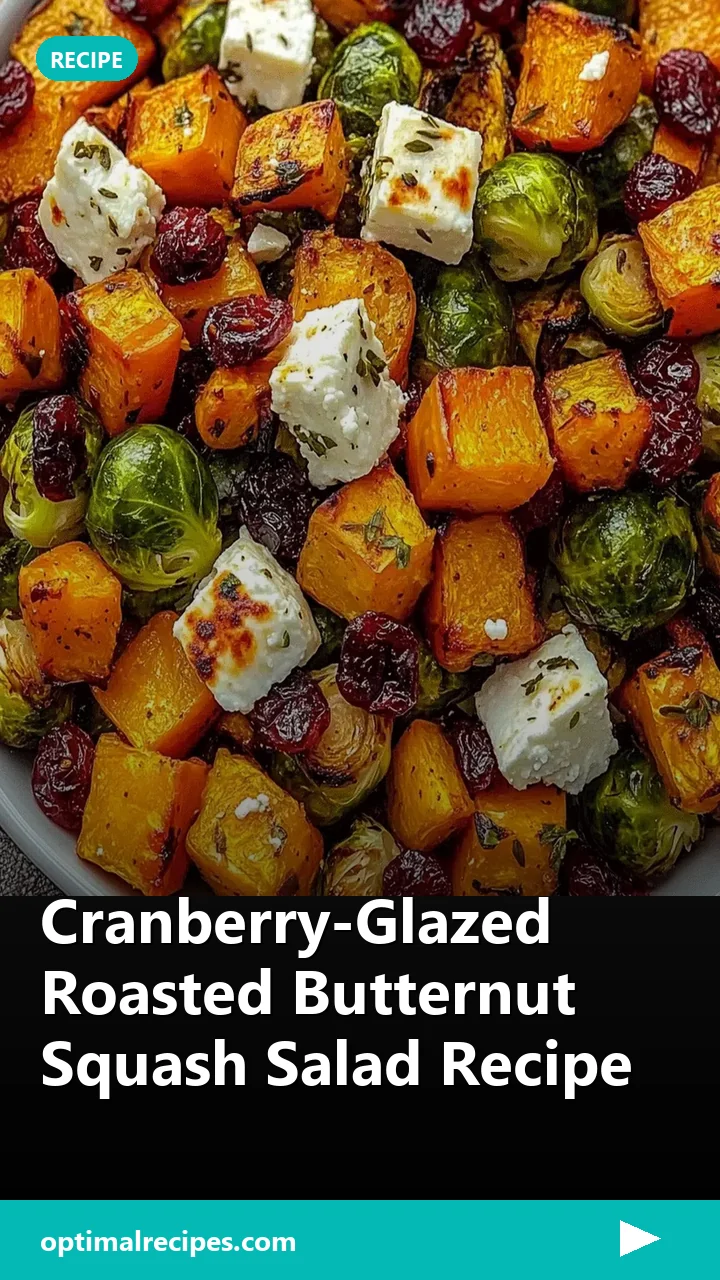 Cranberry-Glazed Roasted Butternut Squash Salad Recipe