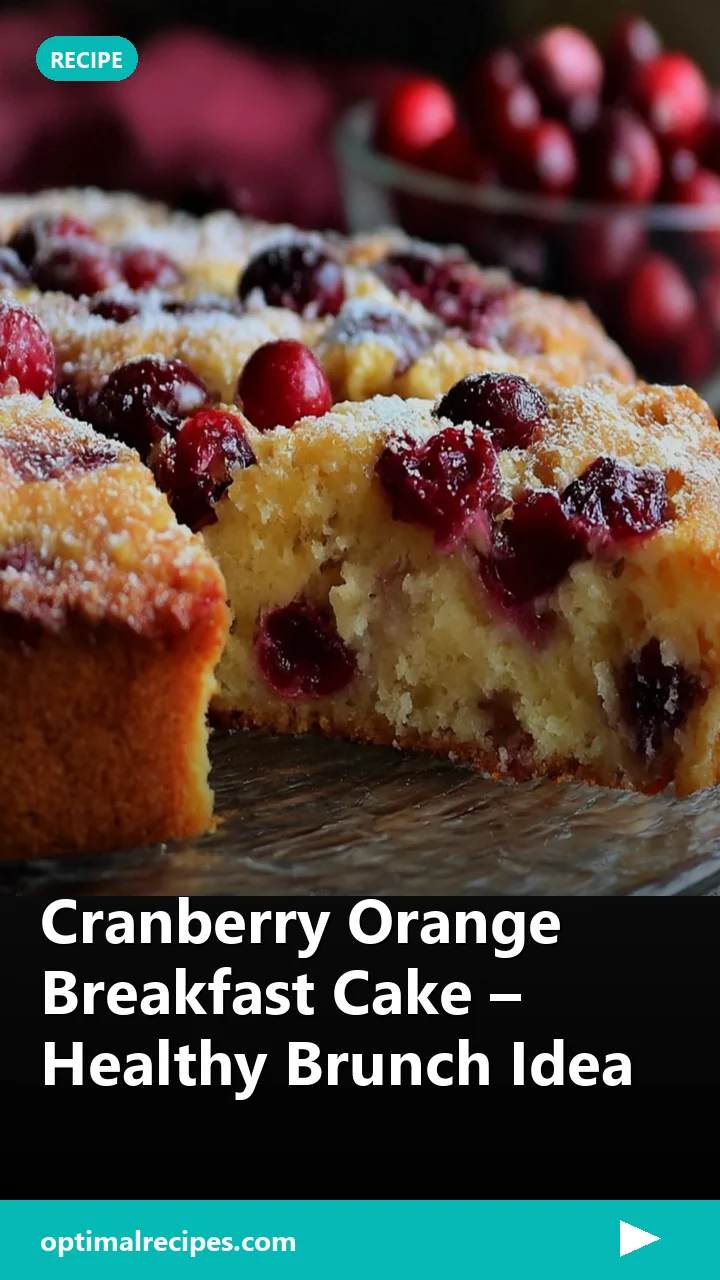 Cranberry Orange Breakfast Cake – Healthy Brunch Idea