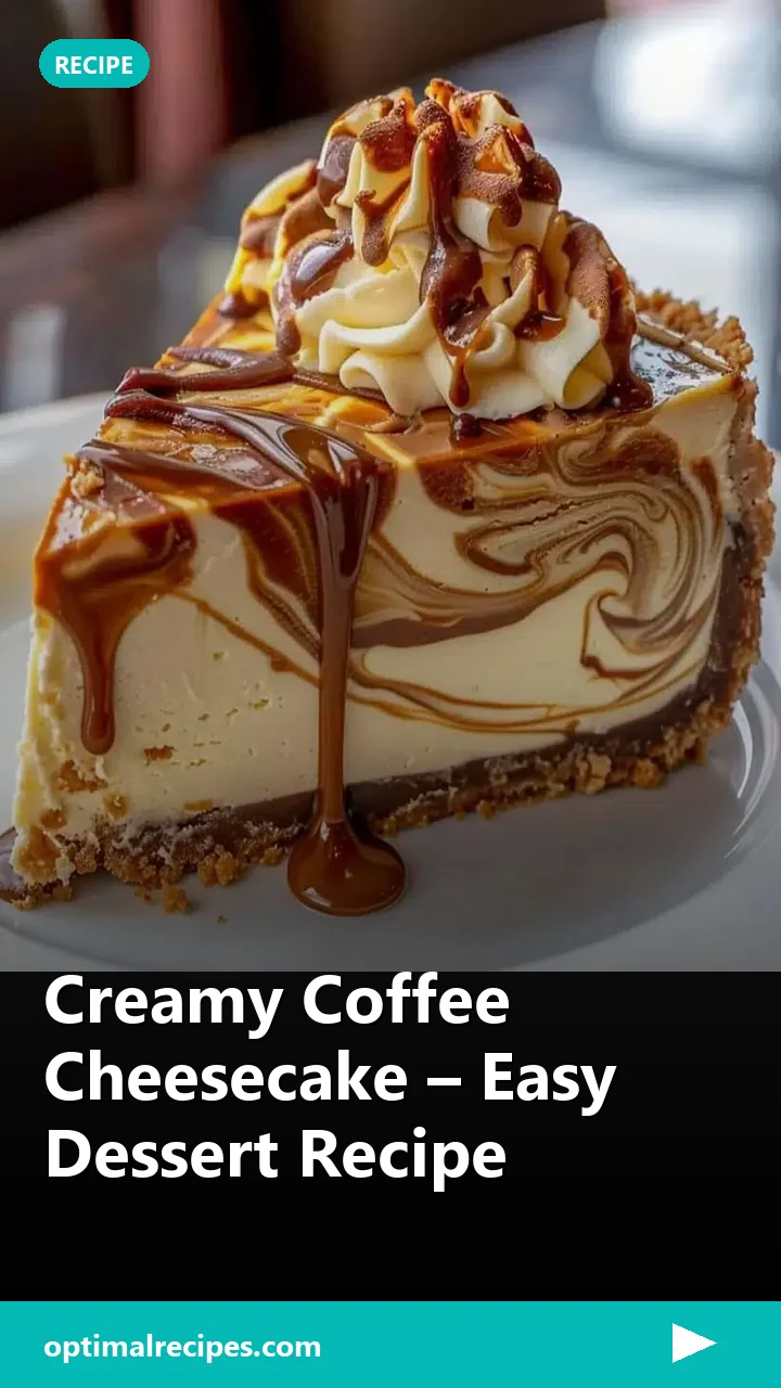 Creamy Coffee Cheesecake – Easy Dessert Recipe