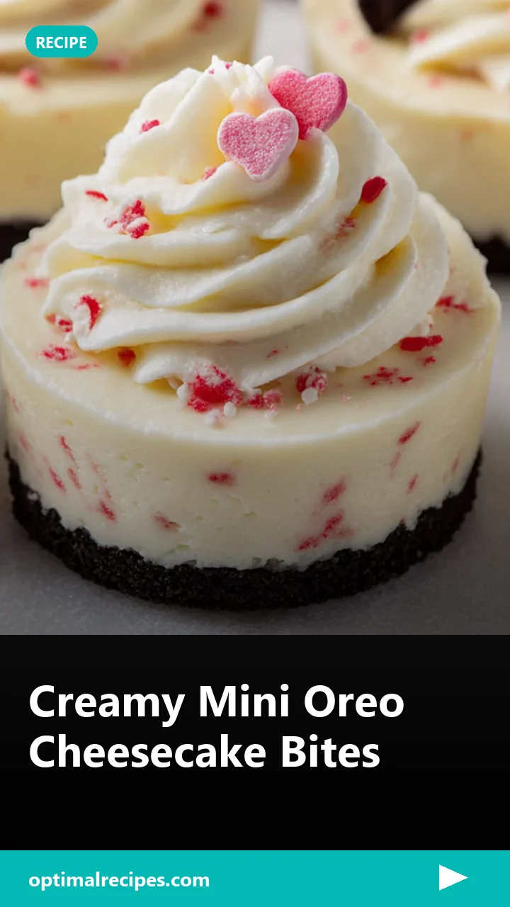 Creamy Mini Oreo Cheesecake Bites