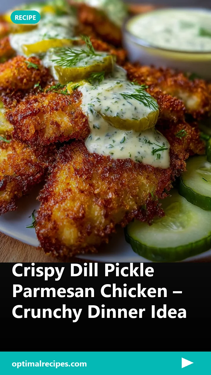 Crispy Dill Pickle Parmesan Chicken – Crunchy Dinner Idea