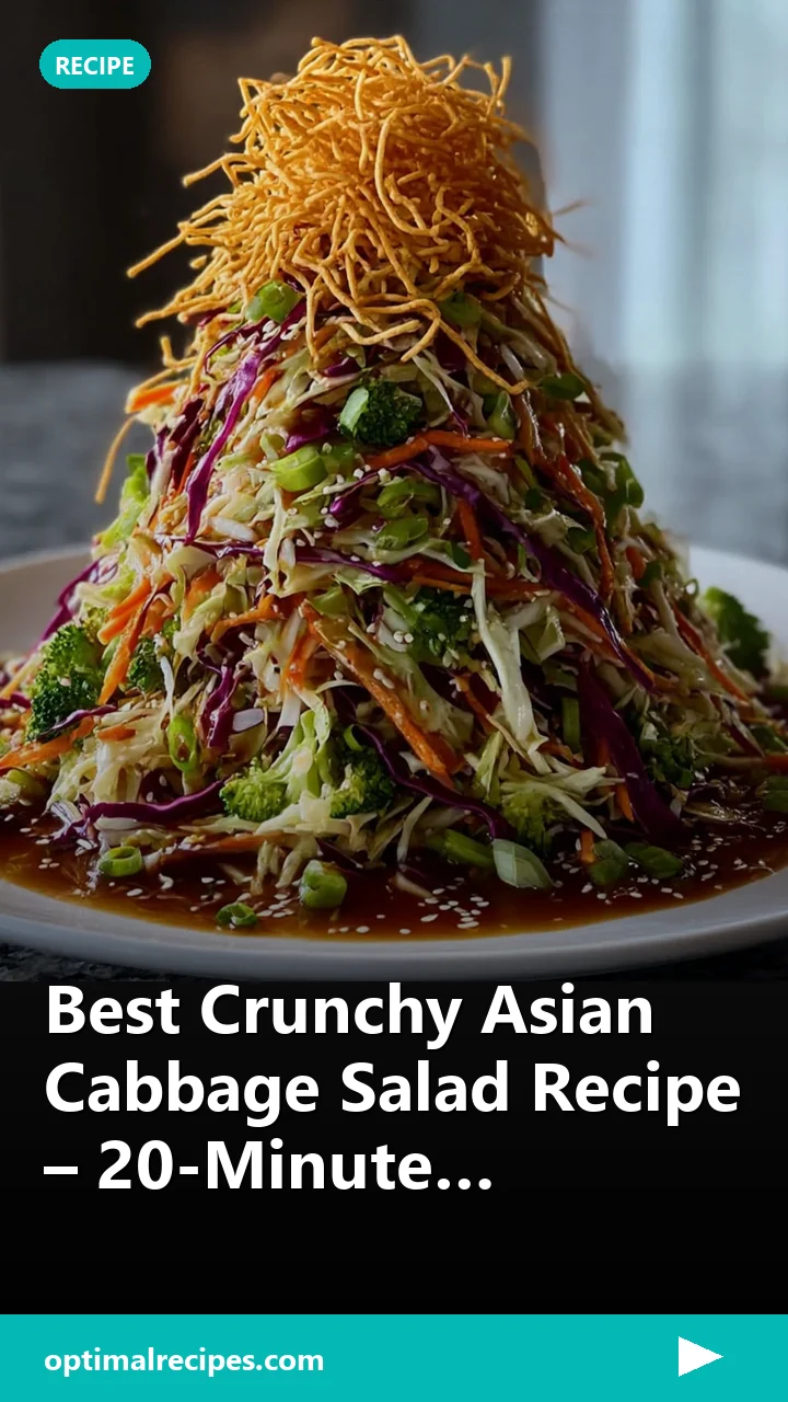 Best Crunchy Asian Cabbage Salad Recipe – 20-Minute Irresistible Side