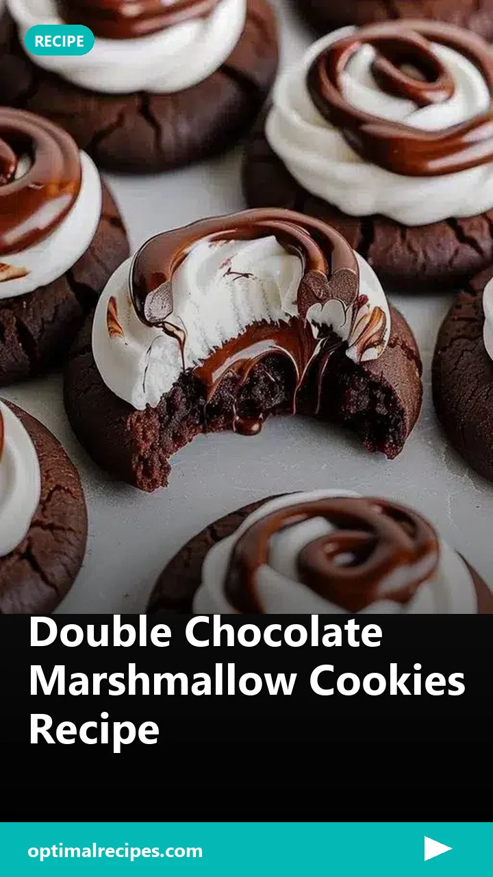 Double Chocolate Marshmallow Cookies Recipe