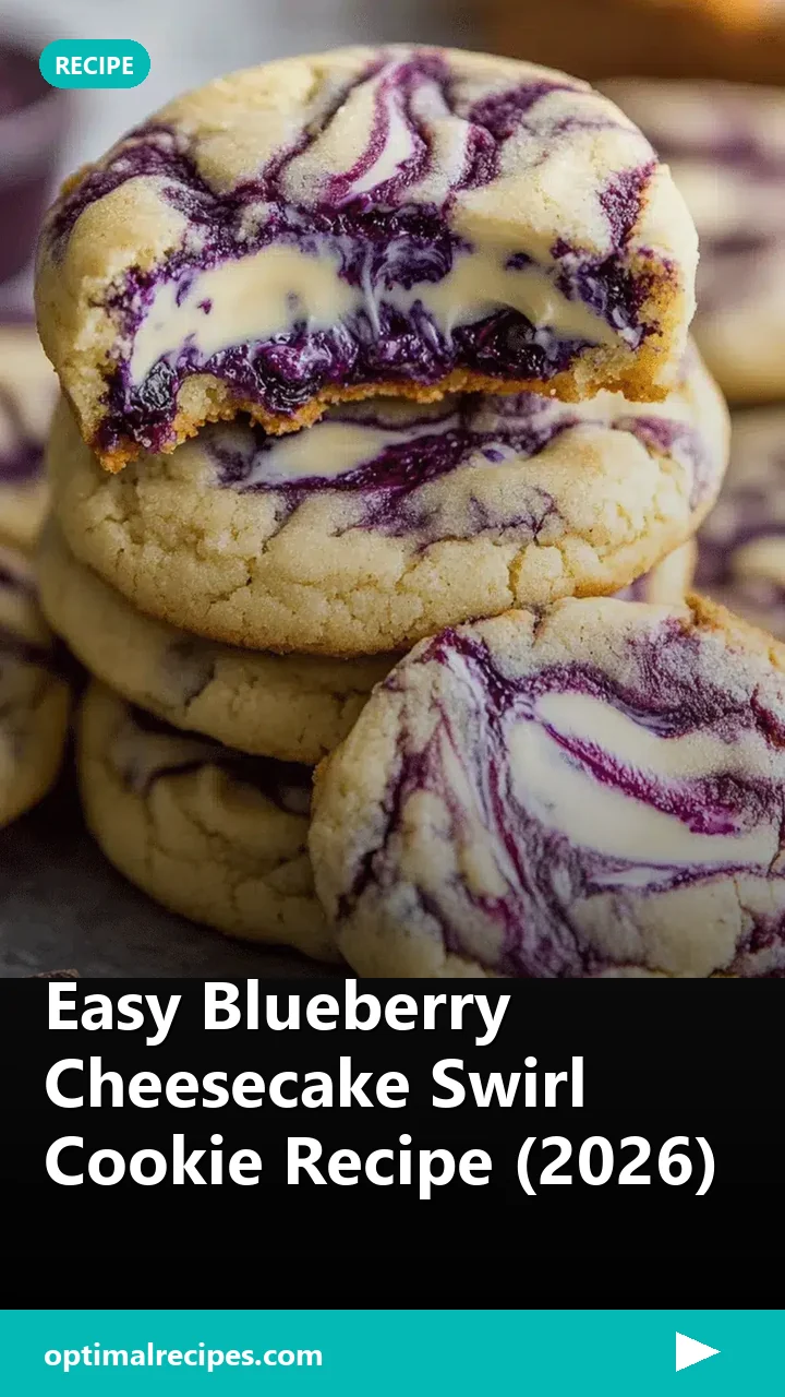 Easy Blueberry Cheesecake Swirl Cookie Recipe (2026)
