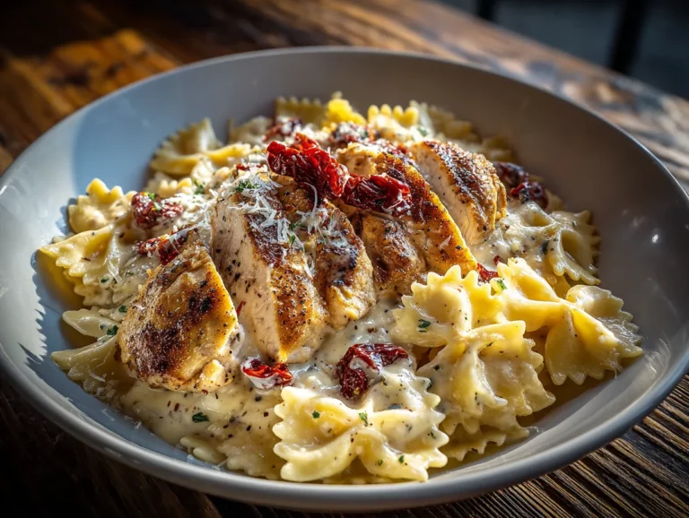 farfalle chicken roasted garlic