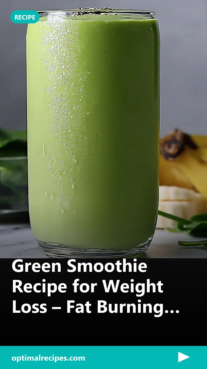 Green Smoothie Recipe for Weight Loss – Fat Burning Blend