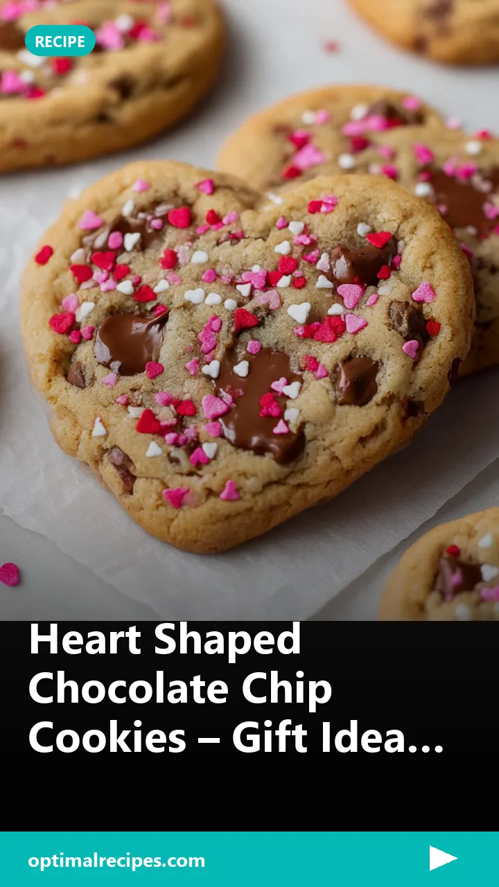 Heart Shaped Chocolate Chip Cookies – Gift Idea Recipe