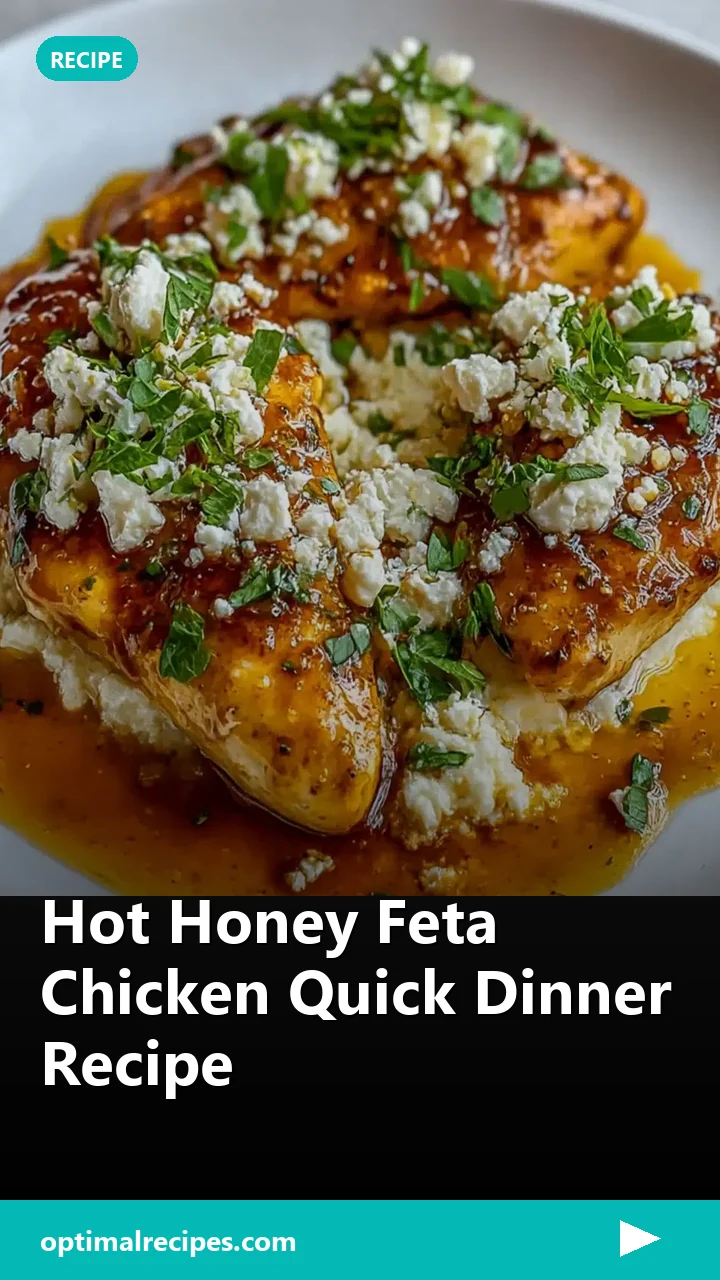 Hot Honey Feta Chicken Quick Dinner Recipe