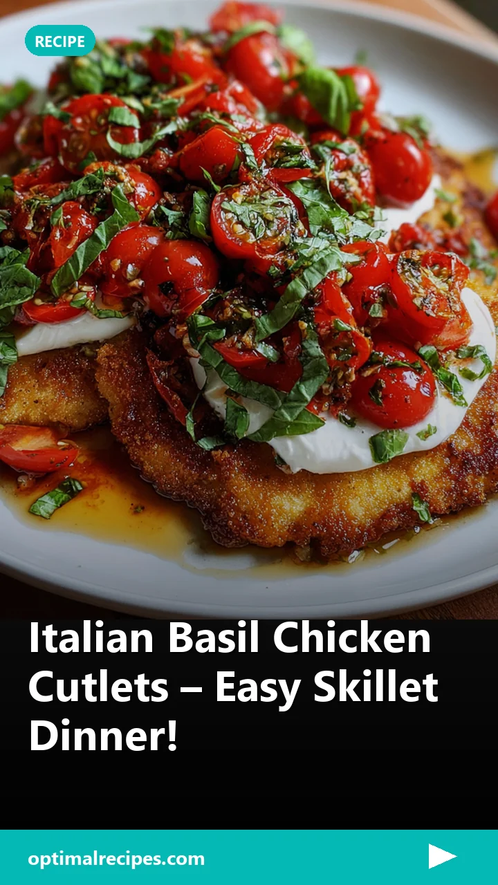 Italian Basil Chicken Cutlets – Easy Skillet Dinner!