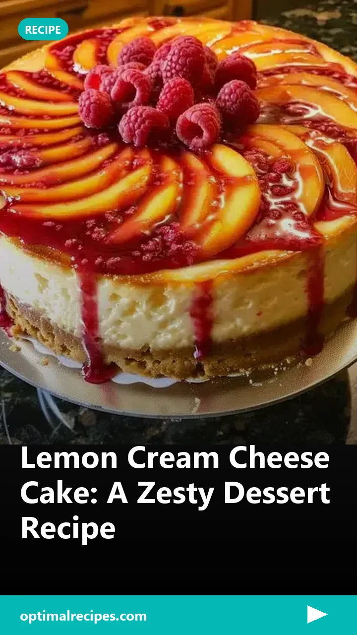 Lemon Cream Cheese Cake: A Zesty Dessert Recipe