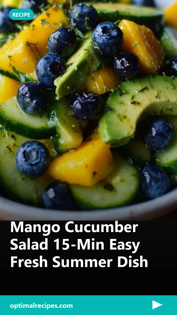 Mango Cucumber Salad 15-Min Easy Fresh Summer Dish