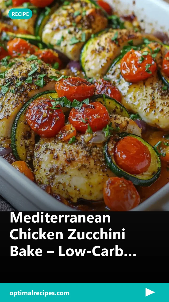 Mediterranean Chicken Zucchini Bake – Low-Carb Dinner