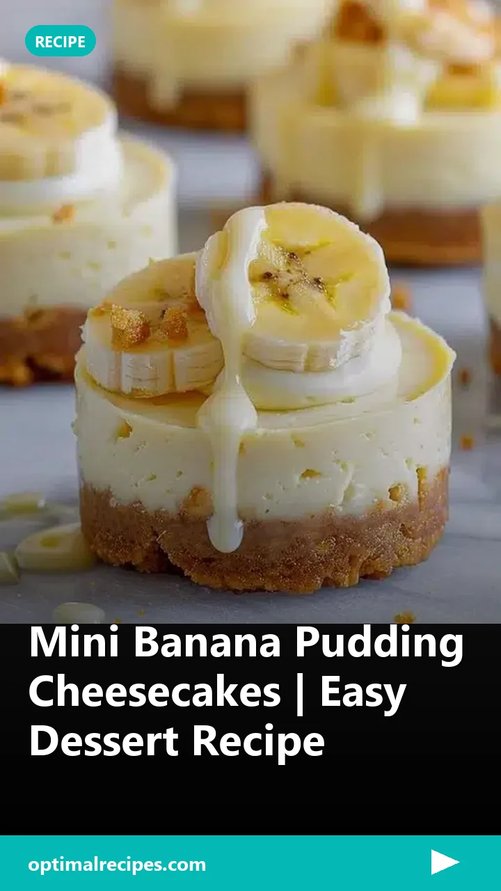 Mini Banana Pudding Cheesecakes | Easy Dessert Recipe