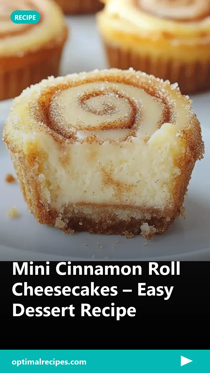 Mini Cinnamon Roll Cheesecakes – Easy Dessert Recipe