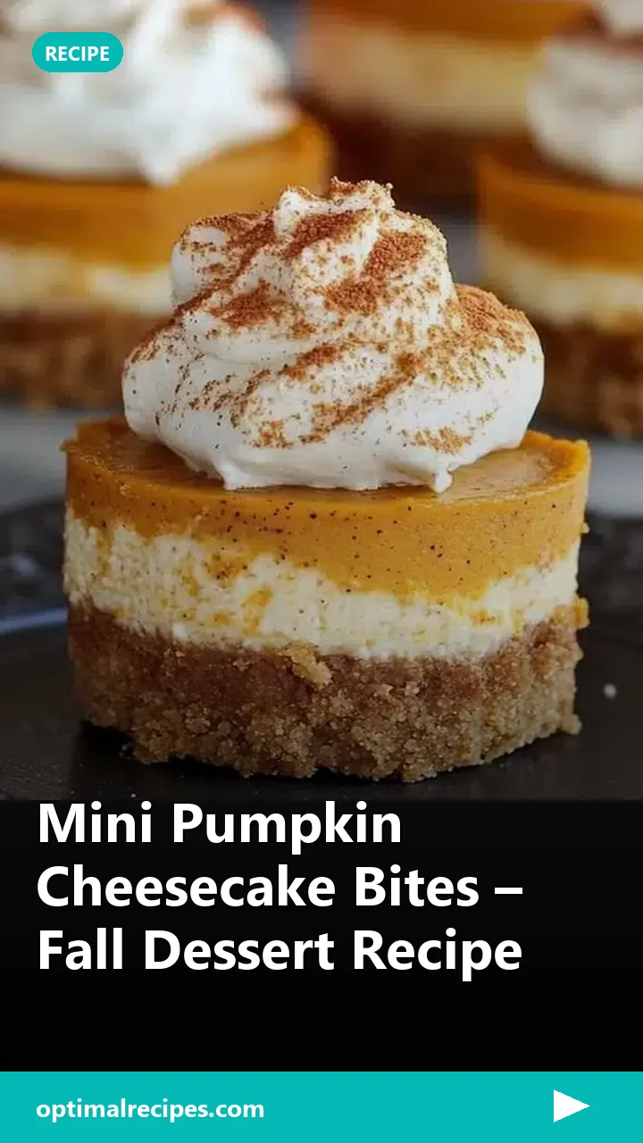 Mini Pumpkin Cheesecake Bites – Fall Dessert Recipe