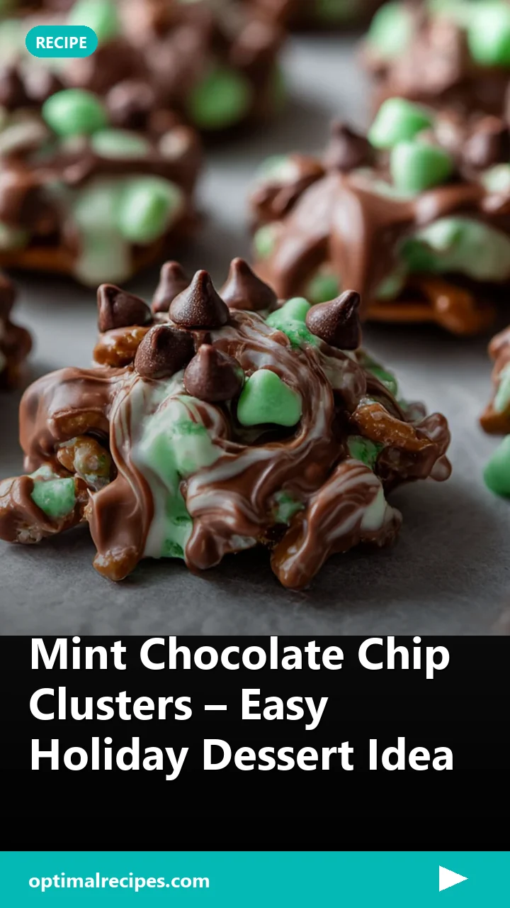 Mint Chocolate Chip Clusters – Easy Holiday Dessert Idea