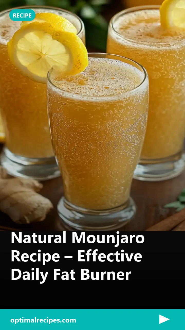 Natural Mounjaro Recipe – Effective Daily Fat Burner