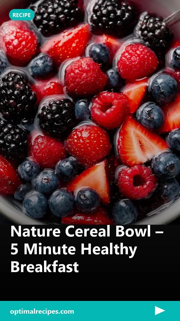 Nature Cereal Bowl – 5 Minute Healthy Breakfast