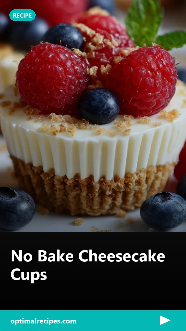 No Bake Cheesecake Cups