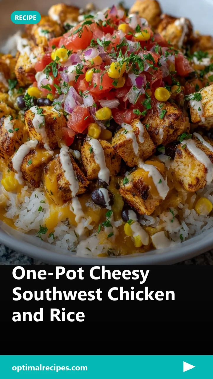 One-Pot Cheesy Southwest Chicken and Rice