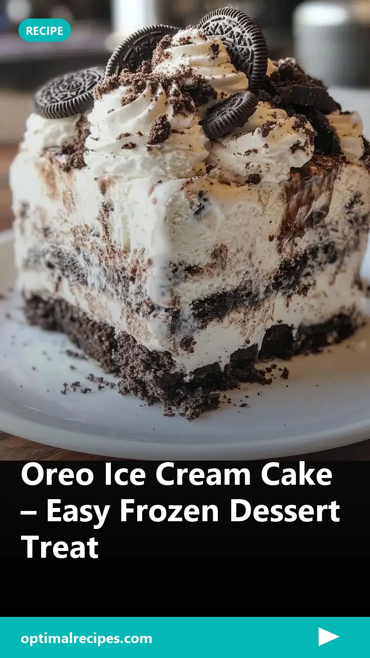 Oreo Ice Cream Cake – Easy Frozen Dessert Treat
