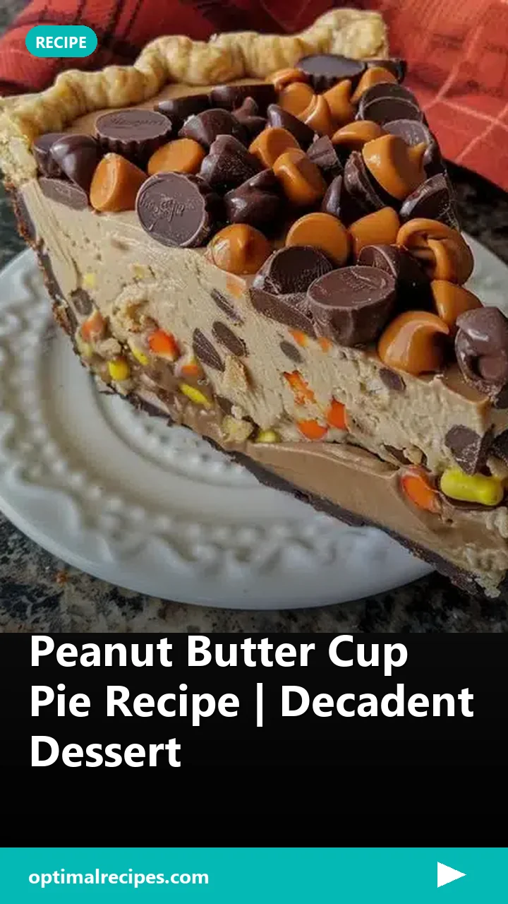 Peanut Butter Cup Pie Recipe | Decadent Dessert