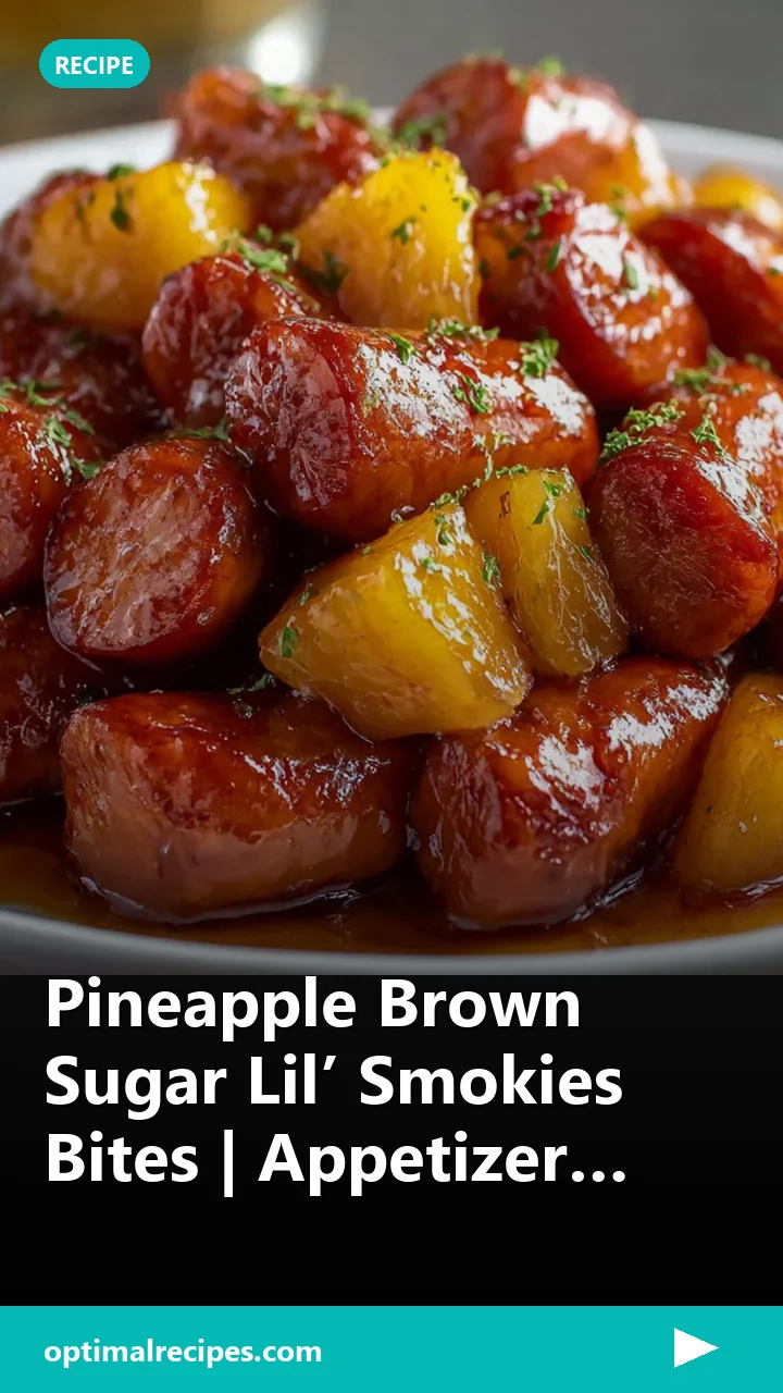 Pineapple Brown Sugar Lil’ Smokies Bites | Appetizer Ideas