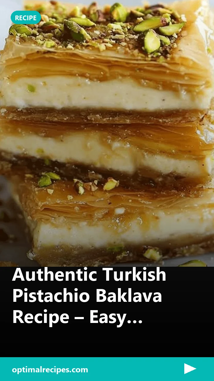 Authentic Turkish Pistachio Baklava Recipe – Easy Homemade with Phyllo Dough