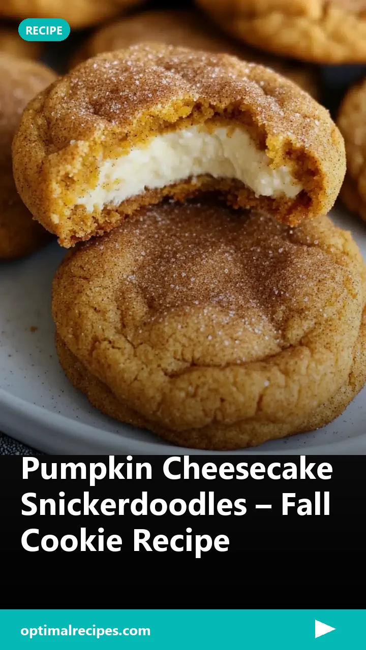 Pumpkin Cheesecake Snickerdoodles – Fall Cookie Recipe