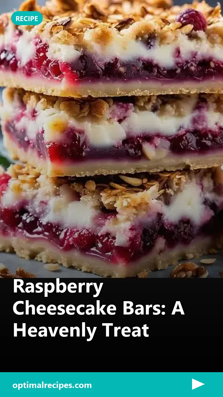 Raspberry Cheesecake Bars: A Heavenly Treat