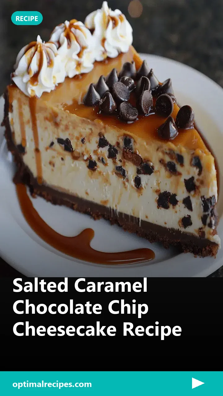 Salted Caramel Chocolate Chip Cheesecake Recipe