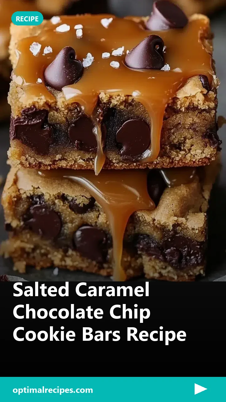 Salted Caramel Chocolate Chip Cookie Bars Recipe