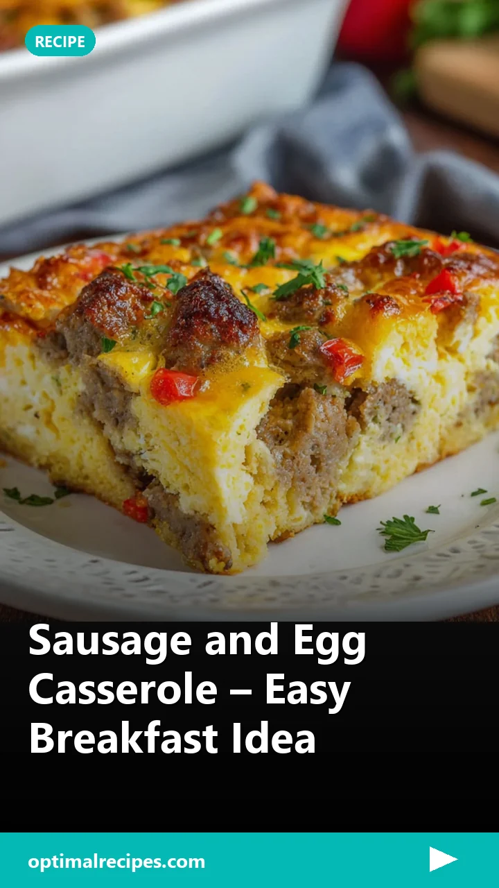 Sausage and Egg Casserole – Easy Breakfast Idea