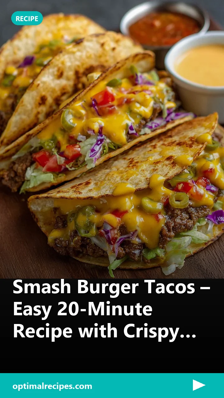 Smash Burger Tacos – Easy 20-Minute Recipe with Crispy, Juicy Flavor