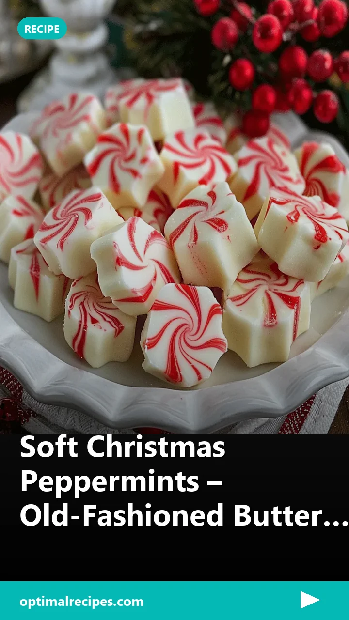 Soft Christmas Peppermints – Old-Fashioned Butter Mints Recipe