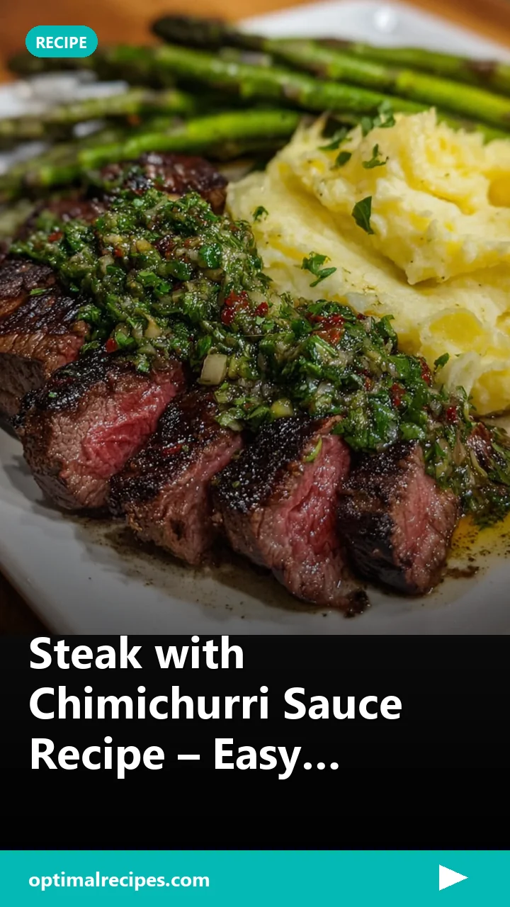 Steak with Chimichurri Sauce Recipe – Easy 30-Minute Steakhouse Classic