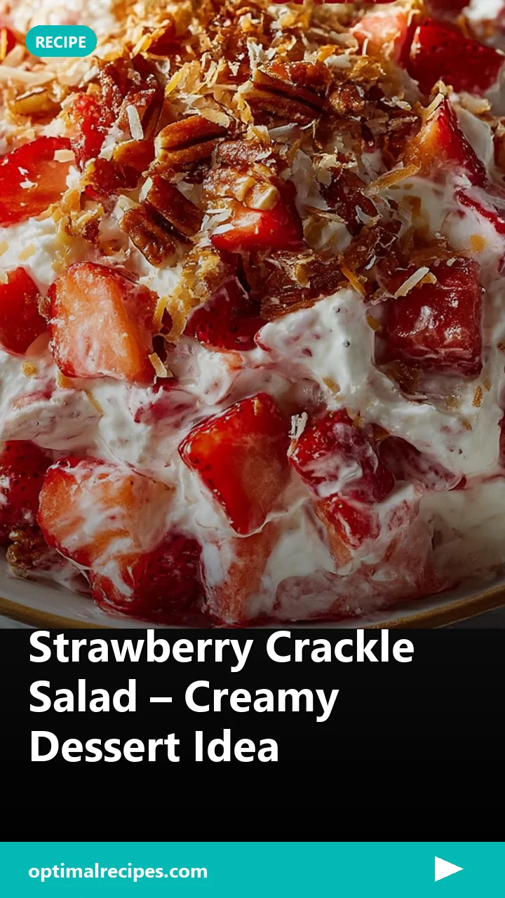 Strawberry Crackle Salad – Creamy Dessert Idea