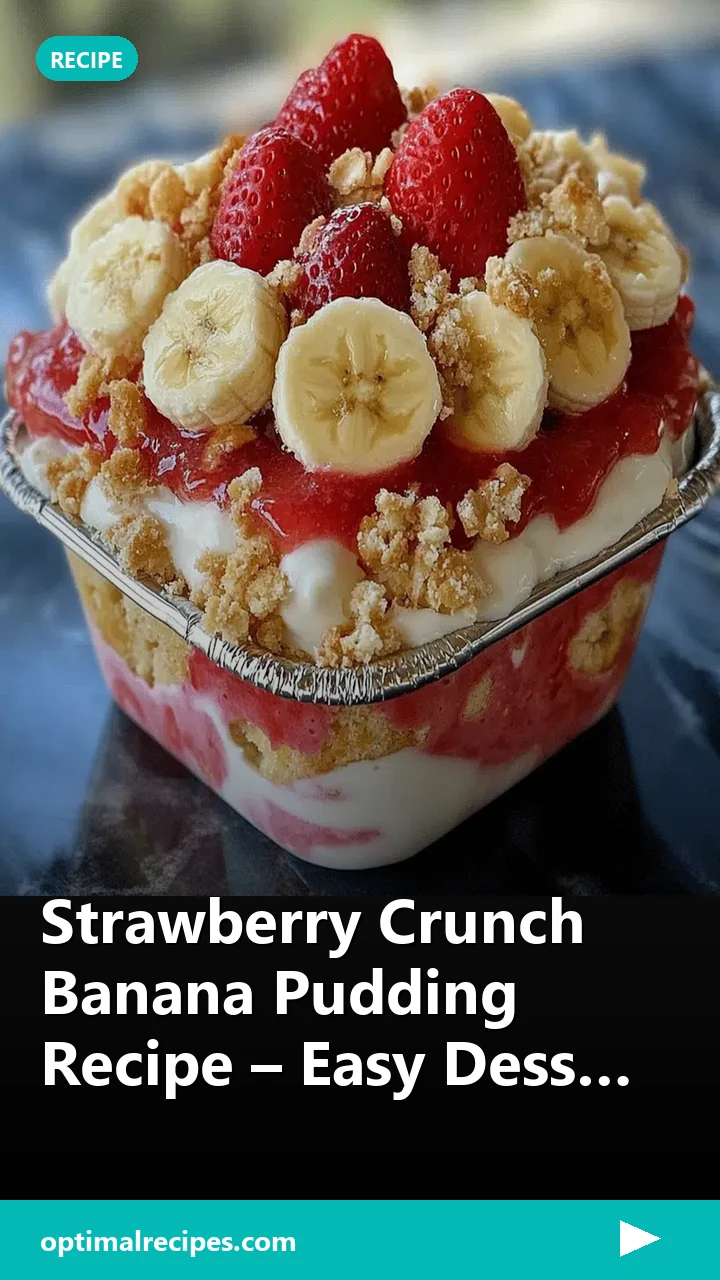 Strawberry Crunch Banana Pudding Recipe – Easy Dess…