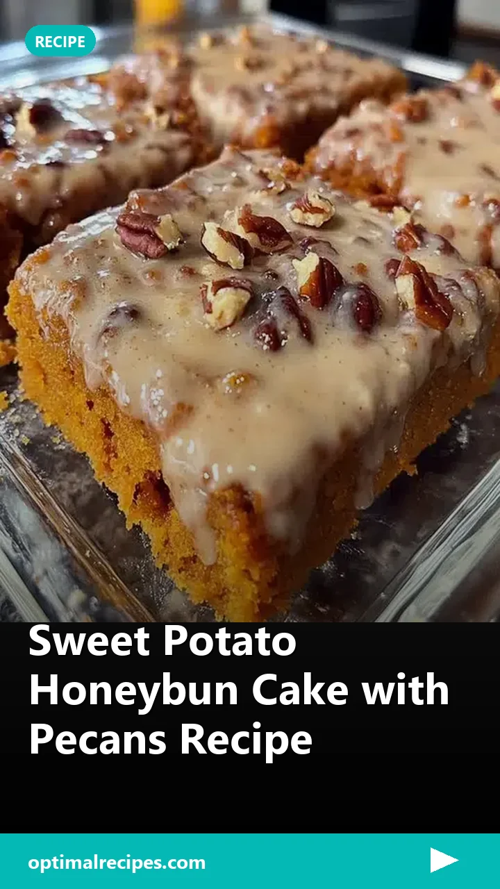 Sweet Potato Honeybun Cake with Pecans Recipe