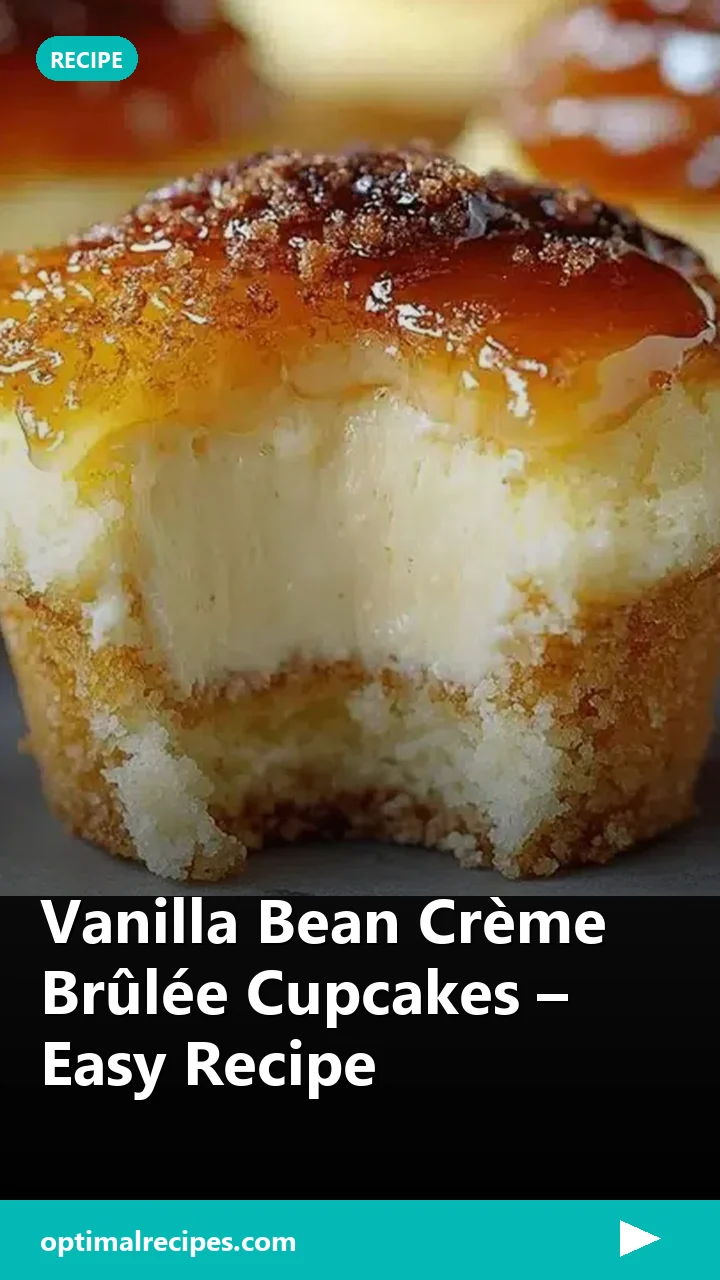 Vanilla Bean Crème Brûlée Cupcakes – Easy Recipe