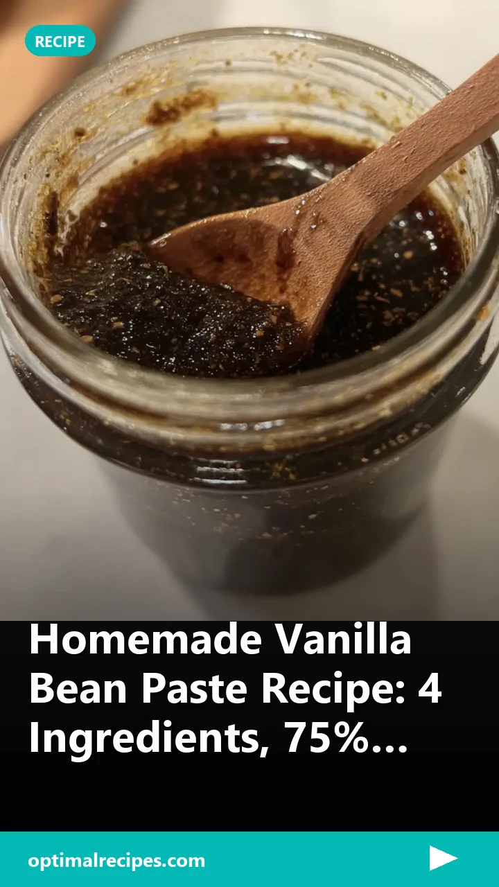 Homemade Vanilla Bean Paste Recipe: 4 Ingredients, 75% Cheaper